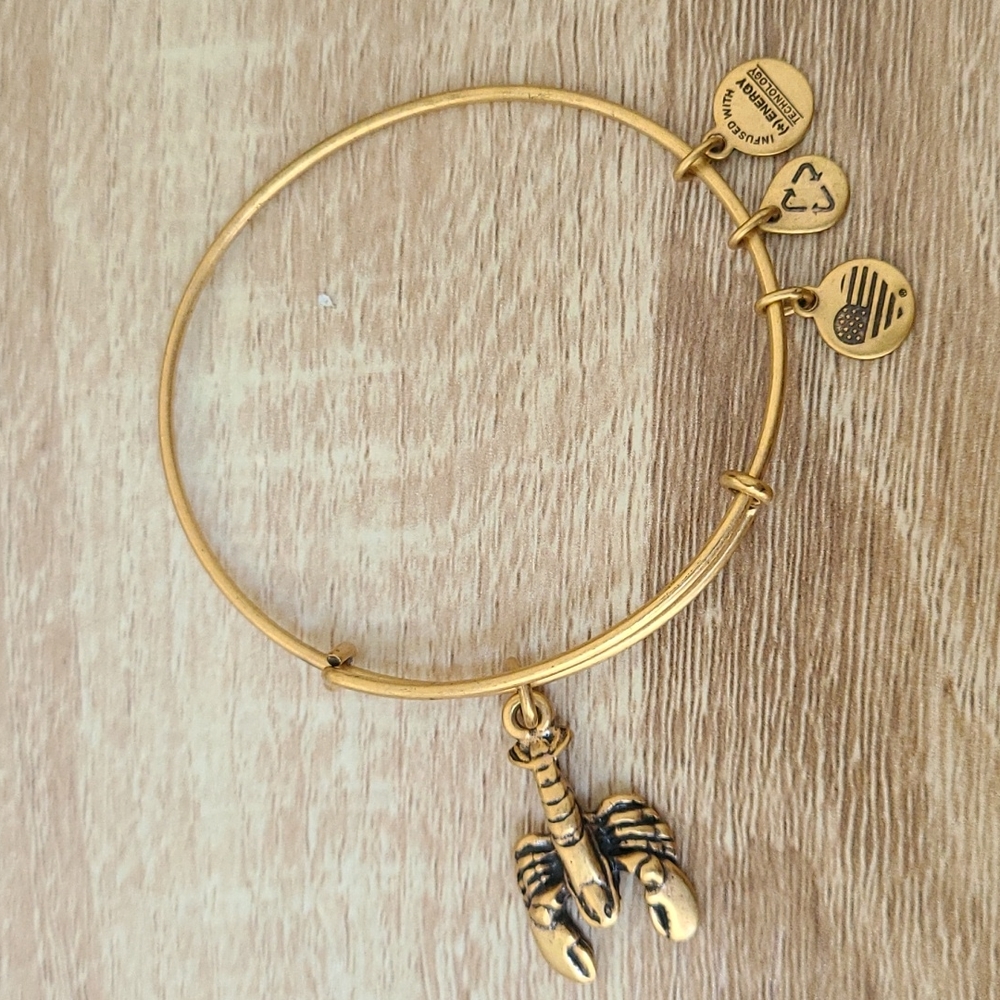 Alex & Ani Gold Lobster Bracelet